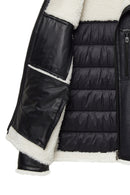 Zermatt Men's Black Teddy Coat | Derimod Zermatt Men's Black Teddy Coat | Derimod