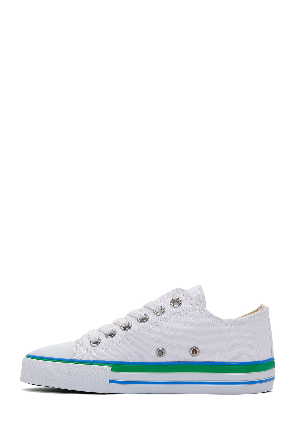 Kadın Beyaz Kumaş Sneaker