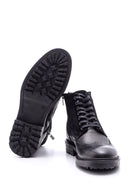 Men's Suede Detailed Leather Boots | Derimod Men's Suede Detailed Leather Boots | Derimod