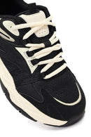 Kadın Siyah Bağcıklı Kalın Tabanlı Sneaker | Derimod Kadın Siyah Bağcıklı Kalın Tabanlı Sneaker | Derimod