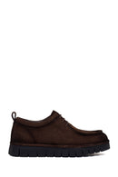 Male Brown Lace-Up Thick-Soled Suede Casual Shoes | Derimod Male Brown Lace-Up Thick-Soled Suede Casual Shoes | Derimod