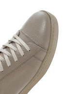 Men's Mink Lace-up Leather Sneaker | Derimod Men's Mink Lace-up Leather Sneaker | Derimod