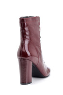 Women's Patent Leather Heeled Boots | Derimod Women's Patent Leather Heeled Boots | Derimod