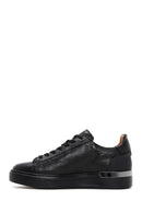 Erkek Siyah Bağcıklı Deri Sneaker | Derimod Erkek Siyah Bağcıklı Deri Sneaker | Derimod