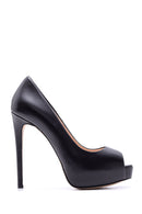 Kadın Platform Topuklu Deri Ayakkabı | Derimod Kadın Platform Topuklu Deri Ayakkabı | Derimod