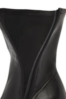 Kadın Siyah Fermuarlı İnce Topuklu Deri Bot | Derimod Kadın Siyah Fermuarlı İnce Topuklu Deri Bot | Derimod