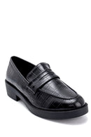 Kadın Kroko Desenli Loafer | Derimod Kadın Kroko Desenli Loafer | Derimod