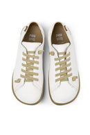 Camper Kadın Beyaz Peu Bağcıklı Deri Sneaker | Derimod Camper Kadın Beyaz Peu Bağcıklı Deri Sneaker | Derimod