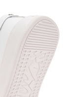 Alberto Guardiani Men's White Winner Leather Sneakers | Derimod Alberto Guardiani Men's White Winner Leather Sneakers | Derimod