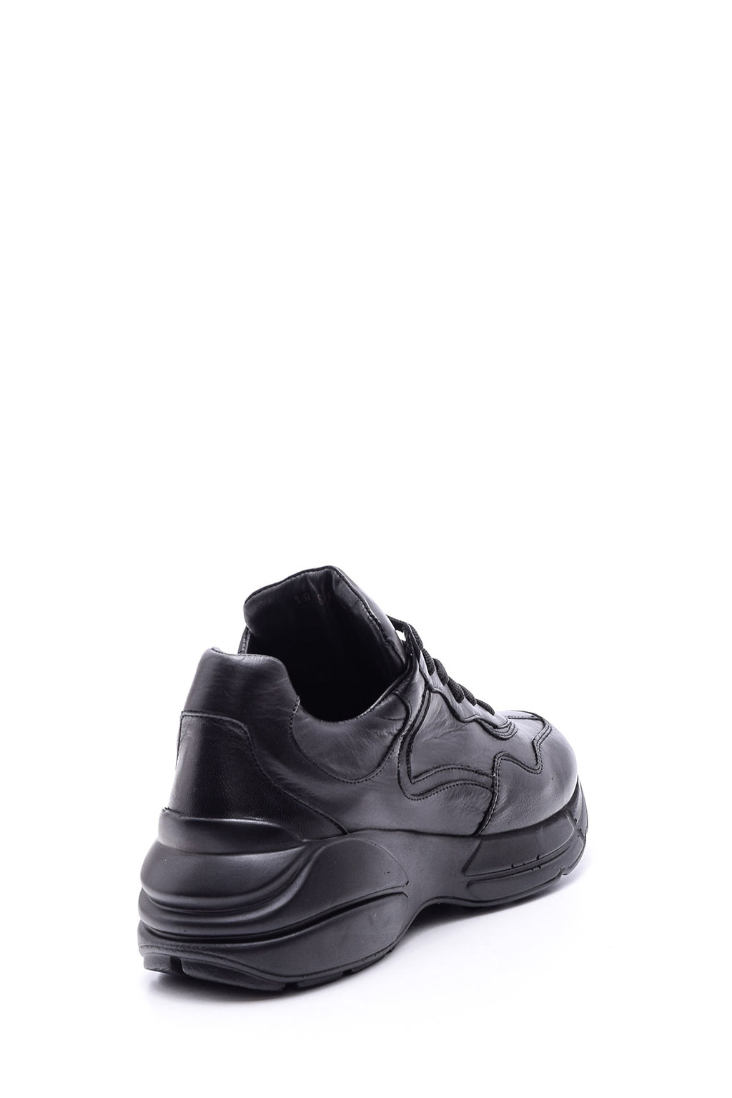 Kadın Yüksek Tabanlı Deri Sneaker