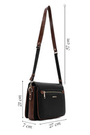 Woman Black Long-Strap Crossbody Bag | Derimod Woman Black Long-Strap Crossbody Bag | Derimod