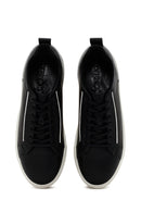 Men's Black Lace-up Leather Sneaker | Derimod Men's Black Lace-up Leather Sneaker | Derimod