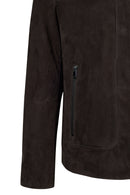 Pedri Male Brown Suede Leather Jacket | Derimod Pedri Male Brown Suede Leather Jacket | Derimod