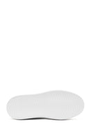 ACBC x Derimod Women's White Laced Leopard Detail Sneakers | Derimod ACBC x Derimod Women's White Laced Leopard Detail Sneakers | Derimod