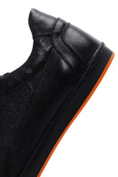 Erkek Lacivert Deri Casual Sneaker | Derimod Erkek Lacivert Deri Casual Sneaker | Derimod