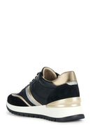 Geox Women's Black Desya Thick Soled Leather Sneaker | Derimod Geox Women's Black Desya Thick Soled Leather Sneaker | Derimod