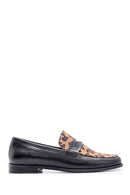 Kadın Leopar Desenli Loafer | Derimod Kadın Leopar Desenli Loafer | Derimod