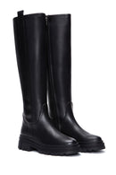 Women's Black Leather Casual Boots | Derimod Women's Black Leather Casual Boots | Derimod