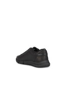 Geox Men's Black Adacter Leather Sneaker | Derimod Geox Men's Black Adacter Leather Sneaker | Derimod