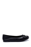 Women's Leather Bow Detailed Ballerinas | Derimod Women's Leather Bow Detailed Ballerinas | Derimod
