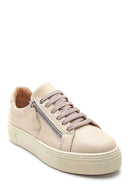 Kadın Deri Fermuarlı Sneaker | Derimod Kadın Deri Fermuarlı Sneaker | Derimod