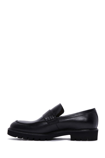 Erkek Siyah Deri Casual Loafer_1