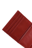 Woman Burgundy Quilted Card Holder | Derimod Woman Burgundy Quilted Card Holder | Derimod