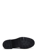 Women's Black Leather Zippered Heeled Boots | Derimod Women's Black Leather Zippered Heeled Boots | Derimod