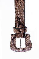 Women's Crocodile Patterned Belt | Derimod Women's Crocodile Patterned Belt | Derimod