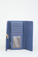 Kadın Lacivert Suni Deri Cüzdan | Derimod Kadın Lacivert Suni Deri Cüzdan | Derimod