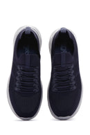 Derimod Zero Men's Navy Blue Lace-Up Thick Sole Sneaker | Derimod Derimod Zero Men's Navy Blue Lace-Up Thick Sole Sneaker | Derimod