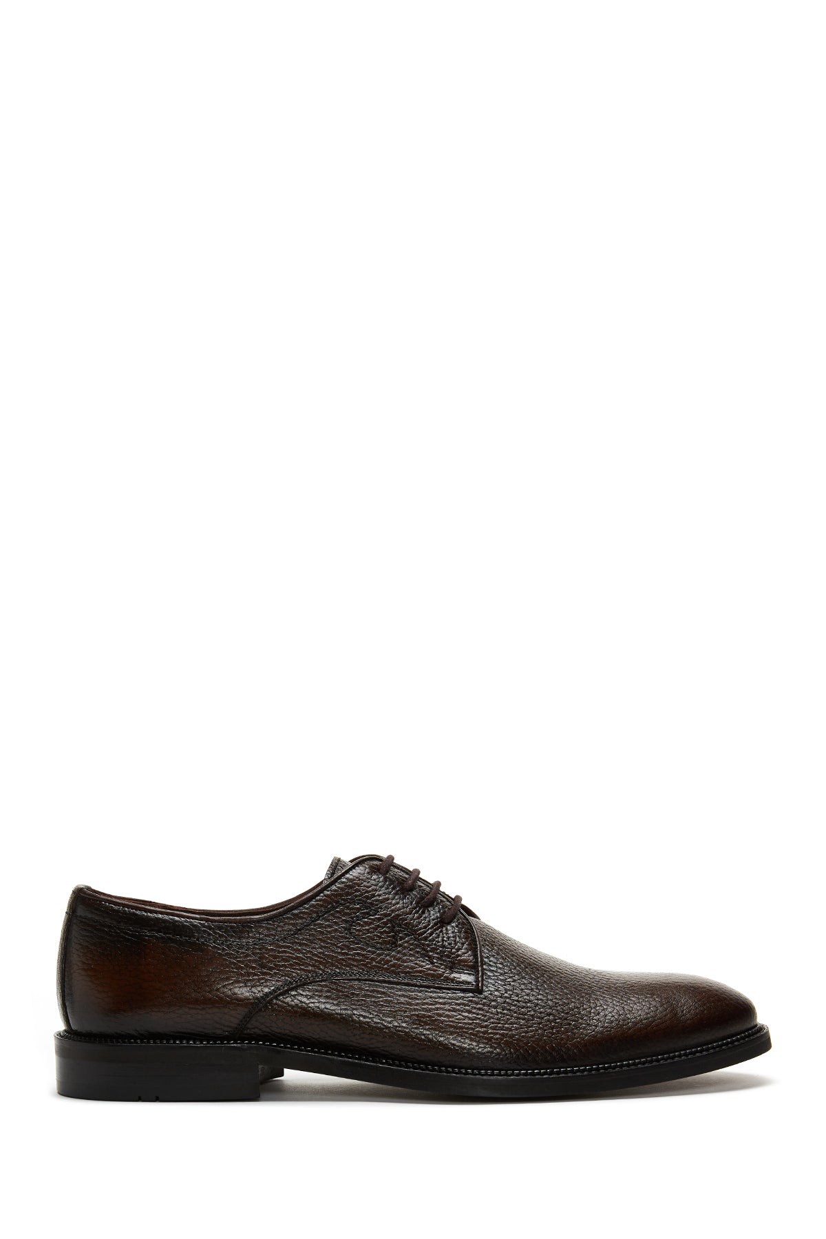 Erkek Kahverengi Bağcıklı Deri Klasik Ayakkabı
