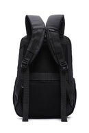 D-Pack Unisex Black Technological Fabric Hardcase Backpack | Derimod D-Pack Unisex Black Technological Fabric Hardcase Backpack | Derimod
