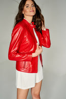 NORMA WOMEN'S LEATHER JACKET | Derimod NORMA WOMEN'S LEATHER JACKET | Derimod