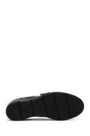 Women's Black Leather Comfort Wedge Heeled Shoes | Derimod Women's Black Leather Comfort Wedge Heeled Shoes | Derimod