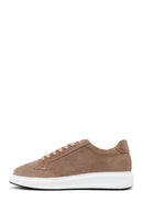 Male Beige Lace-Up Suede Leather Sneaker | Derimod Male Beige Lace-Up Suede Leather Sneaker | Derimod