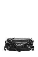 Women's Black Metal Detailed Crossbody Bag | Derimod Women's Black Metal Detailed Crossbody Bag | Derimod