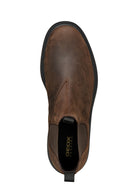 Geox Erkek Kahverengi Spherica Ec7 Deri Chelsea Bot | Derimod Geox Erkek Kahverengi Spherica Ec7 Deri Chelsea Bot | Derimod