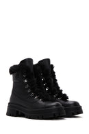 Women's Black Leather Boots | Derimod Women's Black Leather Boots | Derimod