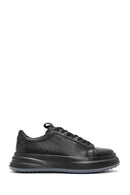 Men's Black Lace-up Leather Sneaker | Derimod Men's Black Lace-up Leather Sneaker | Derimod
