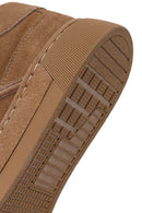 Male Mink Lace-up Suede Leather Sneaker | Derimod Male Mink Lace-up Suede Leather Sneaker | Derimod