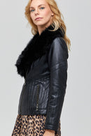 Tisha Kadın Deri Ceket | Derimod Tisha Kadın Deri Ceket | Derimod