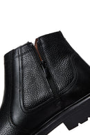 Men's Black Leather Classic Boots | Derimod Men's Black Leather Classic Boots | Derimod