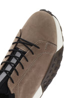 Men's Beige Thick Sole Lace Up Leather Casual Sneaker | Derimod Men's Beige Thick Sole Lace Up Leather Casual Sneaker | Derimod