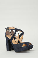 Suede Women's Leather Heeled Shoes | Derimod Suede Women's Leather Heeled Shoes | Derimod