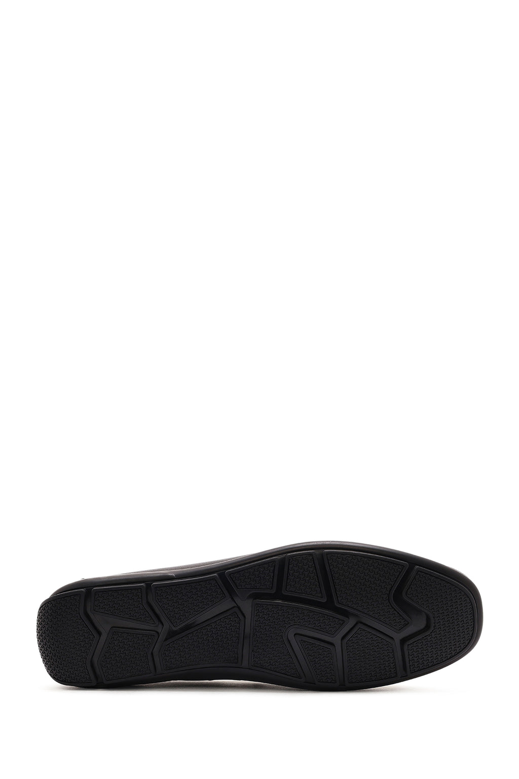 Erkek Siyah Püsküllü Deri Loafer