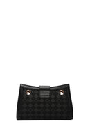 Women's Black Long Strap Printed Shoulder Bag | Derimod Women's Black Long Strap Printed Shoulder Bag | Derimod