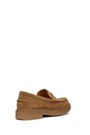 Geox Women's Tan Spherica Ec1 Suede Masculine Loafer | Derimod Geox Women's Tan Spherica Ec1 Suede Masculine Loafer | Derimod