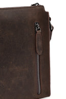 Men's Brown Leather Messenger Bag | Derimod Men's Brown Leather Messenger Bag | Derimod