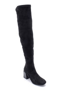 Women's Suede Heeled Boots | Derimod Women's Suede Heeled Boots | Derimod